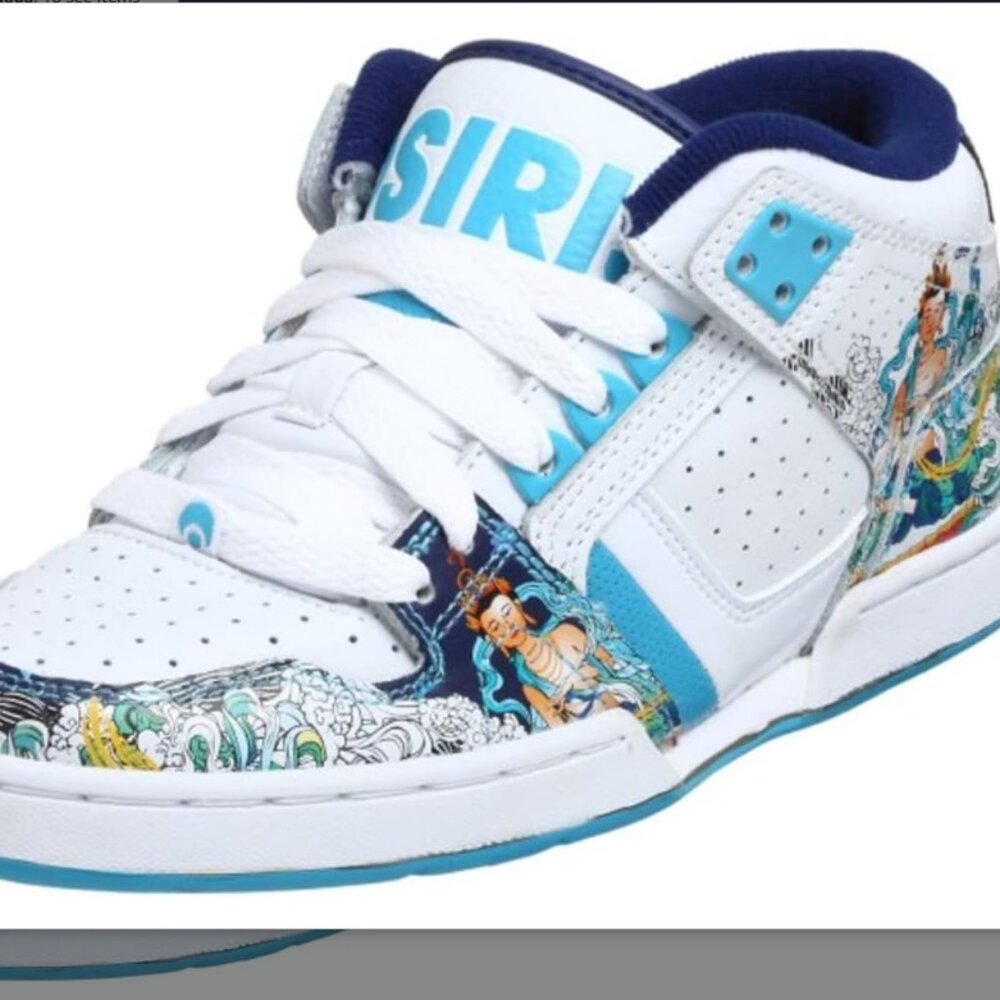 Osiris South Bronx Skate Shoes Girls White Wisdom Skateboard hip hop women sz 7